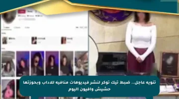 تنويه عاجل.. ضبط تيك توكر لنشر فيديوهات منافية للآداب وبحوزتها حشيش وأفيون اليوم